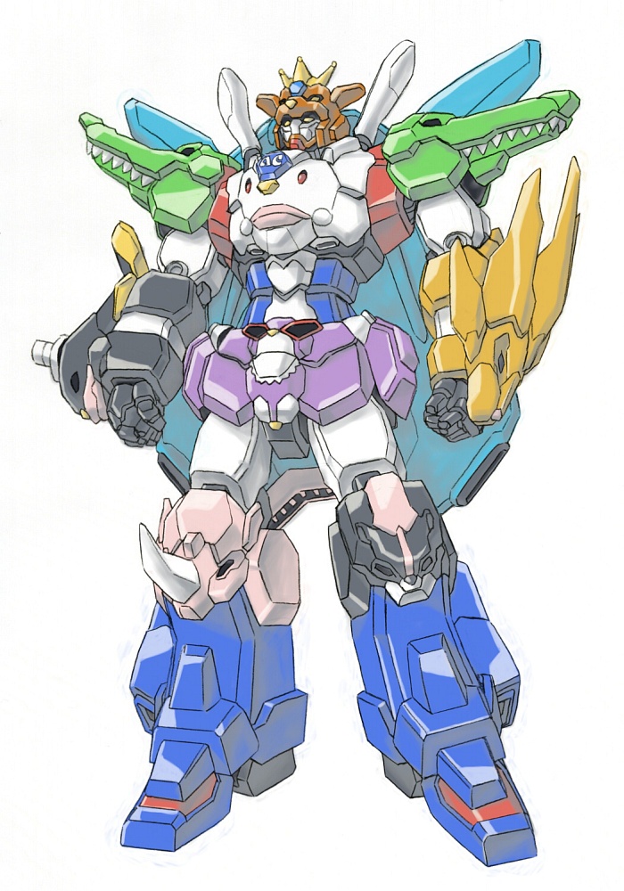 arigato usagi, ohayo unagi, konnichi wan, itadaki mouse, sayona lion, and 4 more (ac japan) drawn by zouni_(xavier)