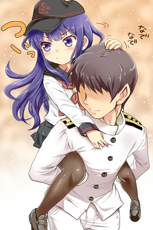 admiral, akatsuki, and akatsuki kai ni (kantai collection) drawn by katanon_(suparutan)