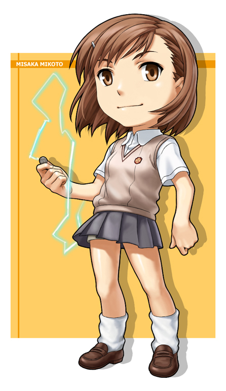 misaka mikoto (toaru majutsu no index and 1 more) drawn by yoshihara_yochiko