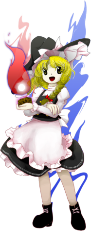 kirisame marisa (touhou and 1 more) drawn by zun_(artist)