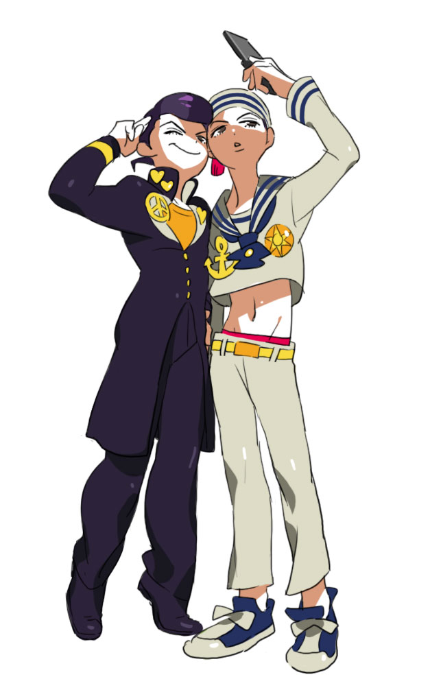higashikata josuke (jojo no kimyou na bouken and 2 more) drawn by naralika