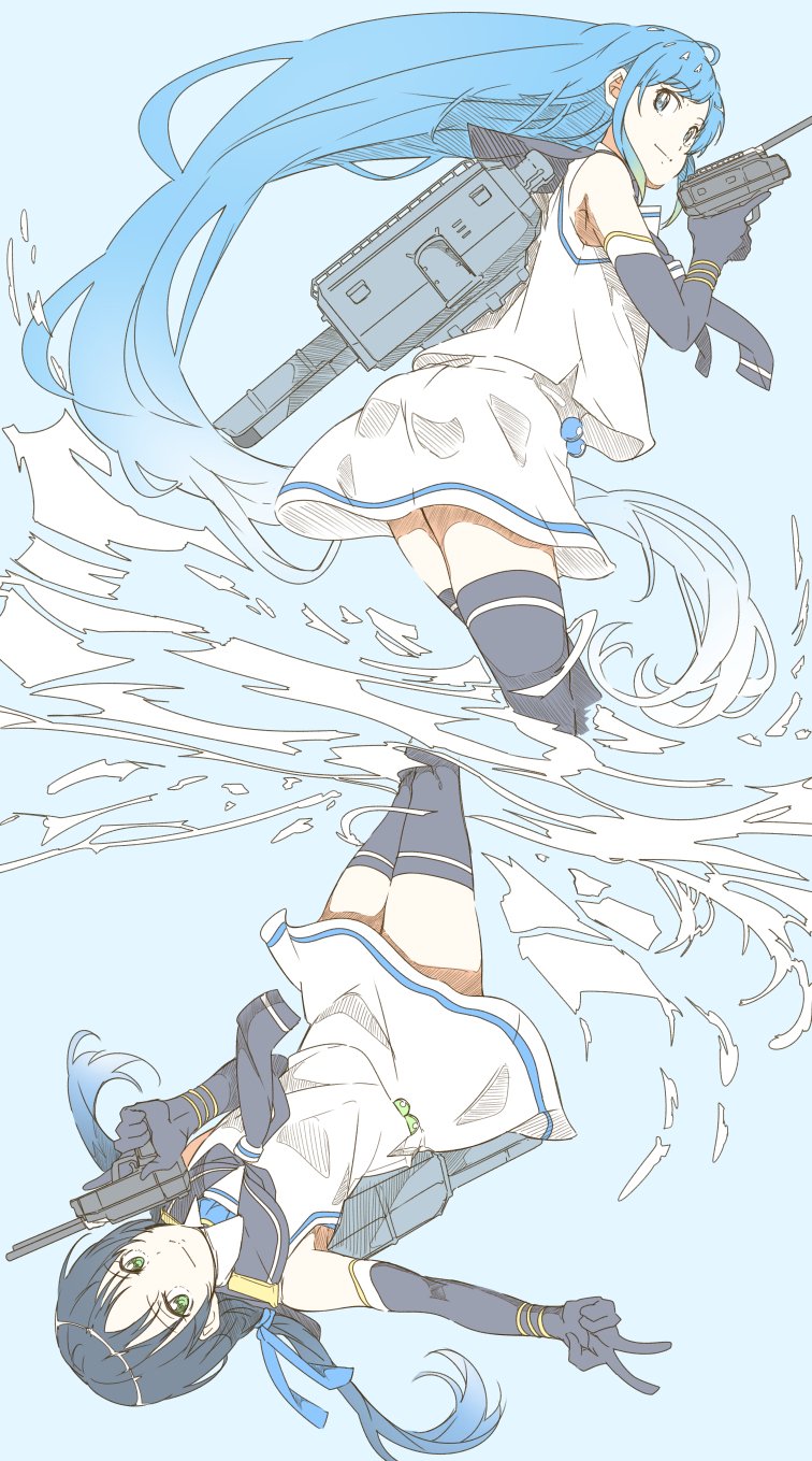 samidare and suzukaze (kantai collection) drawn by ninimo_nimo