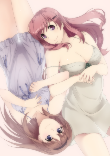 kitajima kaede and kitajima sara (sono hanabira ni kuchizuke wo) drawn by kirisato_itsuki