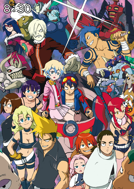 yoko littner, nia teppelin, simon, kamina, viral, and 21 more (tengen toppa gurren lagann)