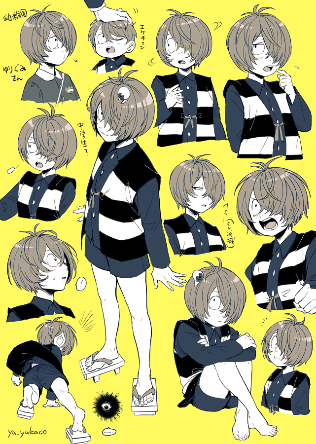 backbeard, kitarou, and medama oyaji (gegege no kitarou) drawn by rimuro