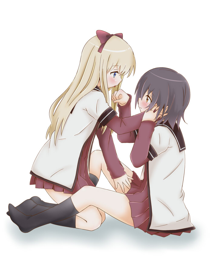 toshinou kyouko and funami yui (yuruyuri) drawn by maka_(hyougenbu)