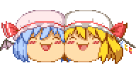 remilia scarlet and flandre scarlet (touhou) drawn by hinuma