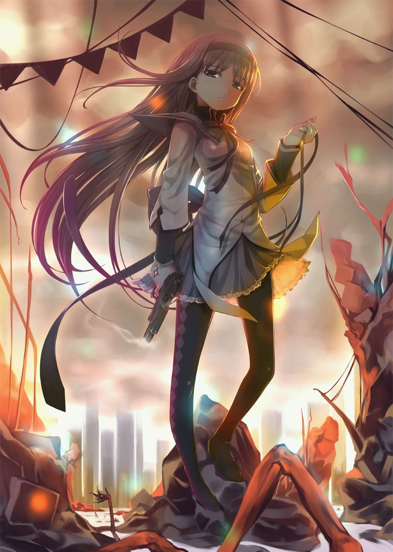 akemi homura (mahou shoujo madoka magica) drawn by mikazuki_akira!