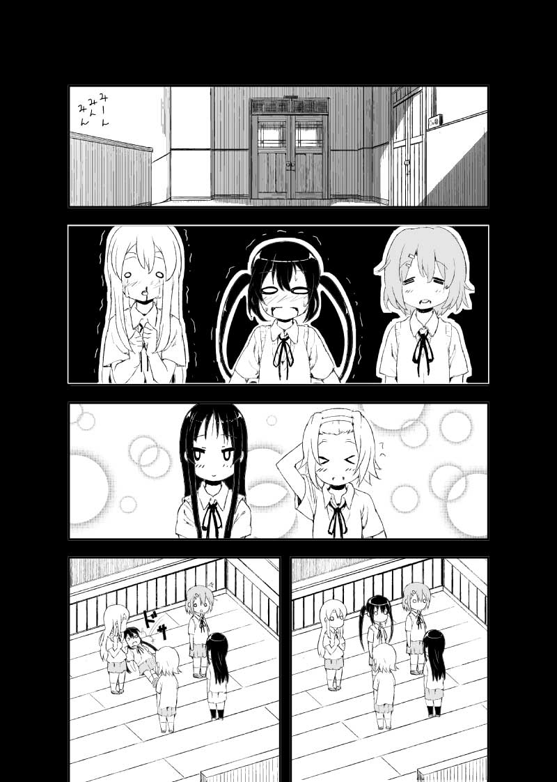 akiyama mio, nakano azusa, hirasawa yui, tainaka ritsu, and kotobuki tsumugi (k-on!) drawn by girock