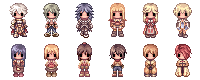 high priest, high wizard, assassin cross, lord knight, acolyte, and 19 more (ragnarok online) drawn by meruya_(catcan)