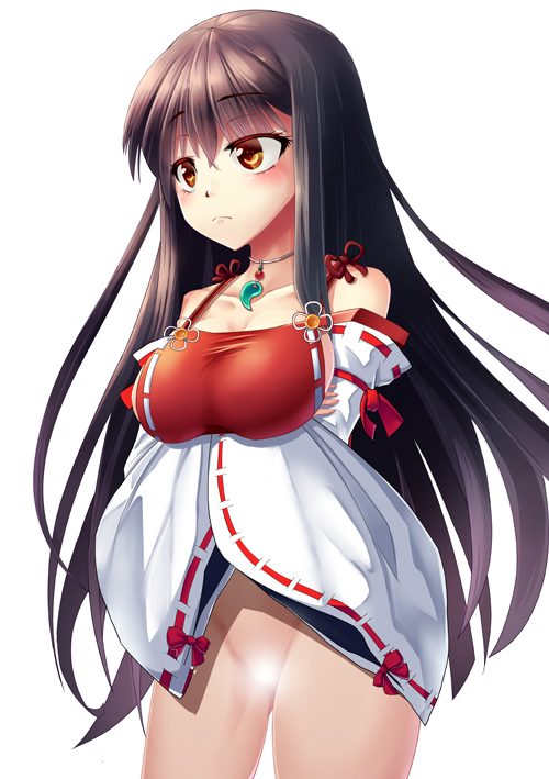 sendai hakurei no miko (original and 2 more) drawn by z.o.b
