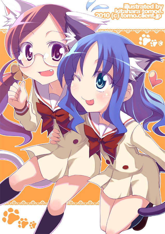 kurumi erika and hanasaki tsubomi (precure and 1 more) drawn by kitahara_tomoe_(kitahara_koubou)