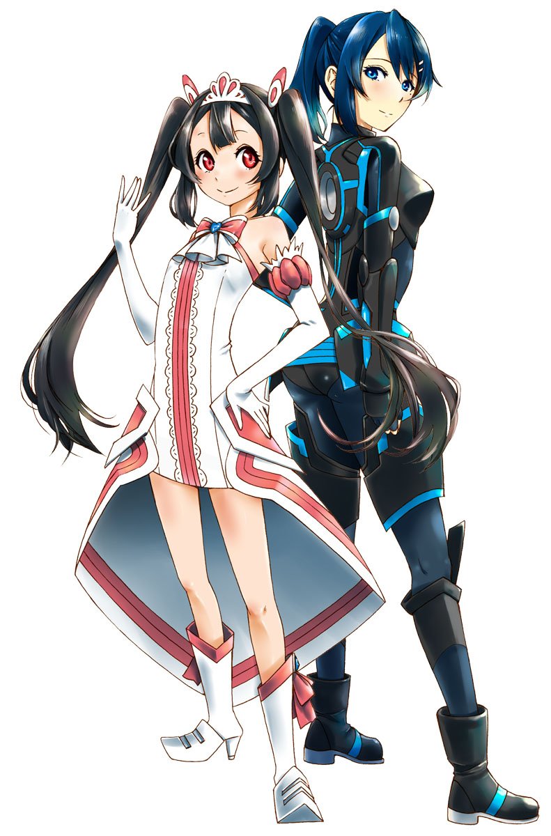 yuuki soleil and stella shining (egao no daika) drawn by iwaya_akira