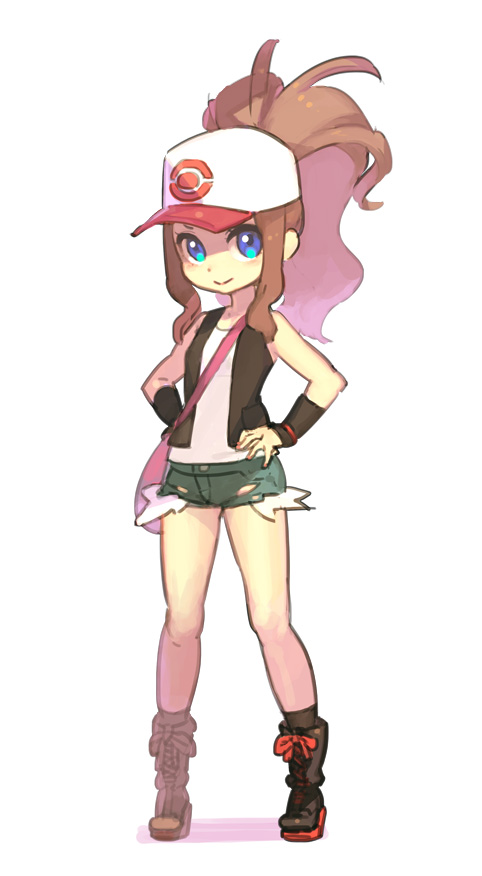 hilda (pokemon and 1 more) drawn by enkyo_yuuichirou
