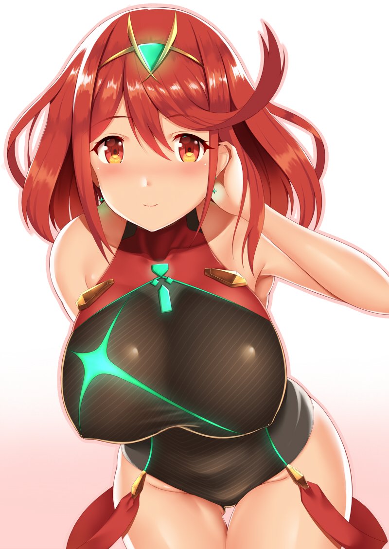 pyra (xenoblade chronicles and 1 more) drawn by zukky