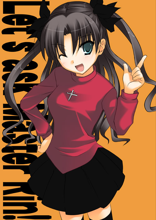 tohsaka rin (fate and 1 more) drawn by kanzaki_karuna