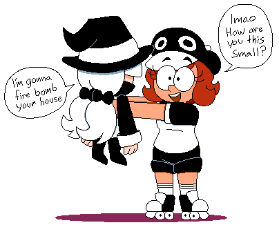 lucy and anna (original and 1 more) drawn by tinytoxicwaste101