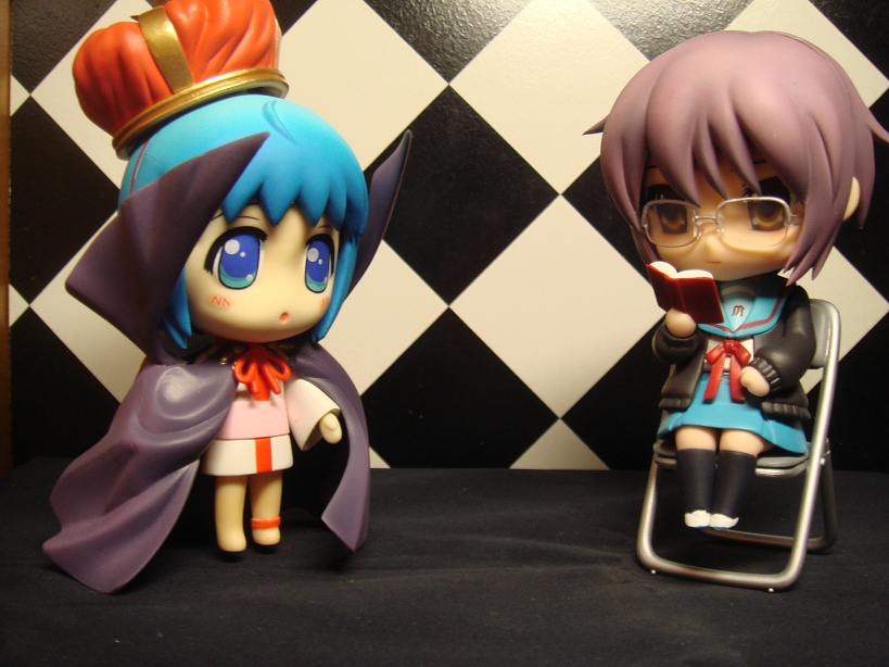 nagato yuki and binchou-tan (suzumiya haruhi no yuuutsu and 1 more)
