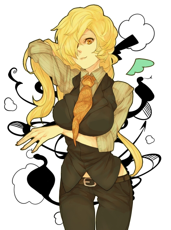 hebizu niburu (hokenshitsu no shinigami) drawn by marui_happa