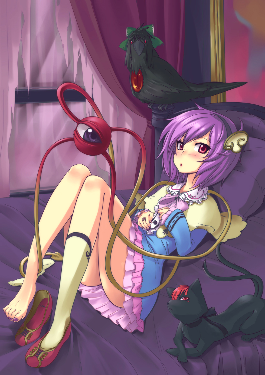 komeiji satori, kaenbyou rin, and reiuji utsuho (touhou) drawn by zeku_(furrock)