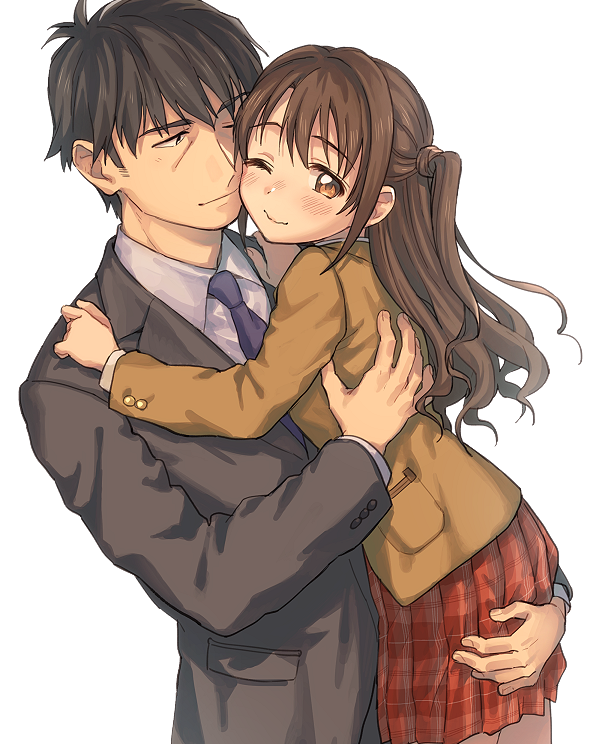 producer and shimamura uzuki (idolmaster and 1 more) drawn by nanonin