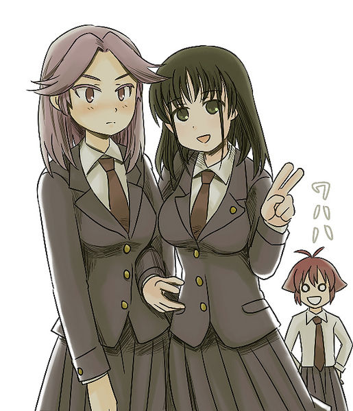touyoko momoko, kajiki yumi, and kanbara satomi (saki) drawn by ichiban_shibori
