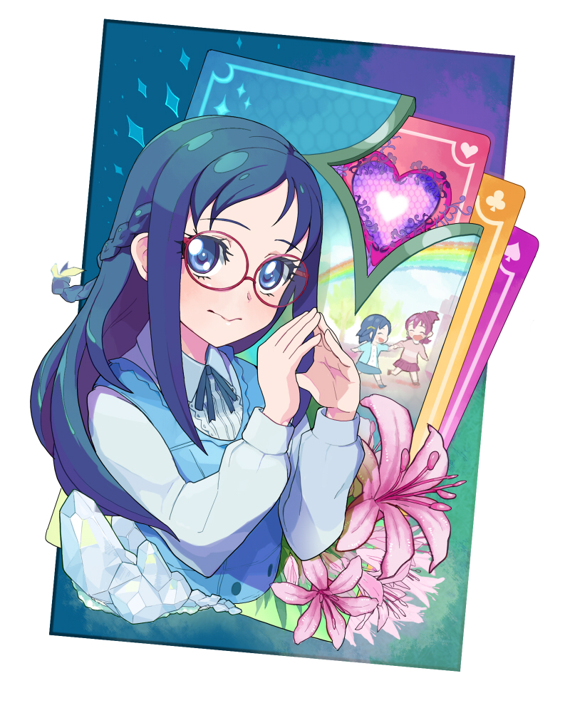 hishikawa rikka and aida mana (precure and 1 more) drawn by moudoku_(decopon3rd)