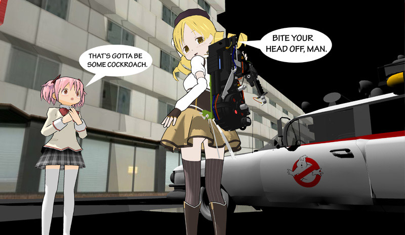 kaname madoka and tomoe mami (mahou shoujo madoka magica and 1 more) drawn by guu_tropicana