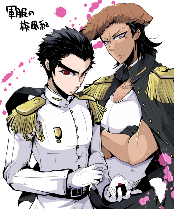 ishimaru kiyotaka and owada mondo (danganronpa and 1 more) drawn by maro_(monkeyjamp)