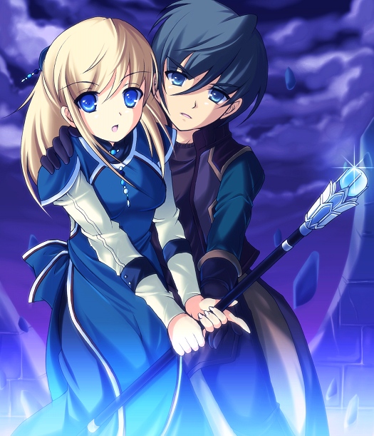 luc and sarah (gensou suikoden and 1 more) drawn by enoo