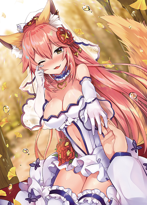 tamamo and tamamo no mae (fate and 1 more) drawn by usagihime