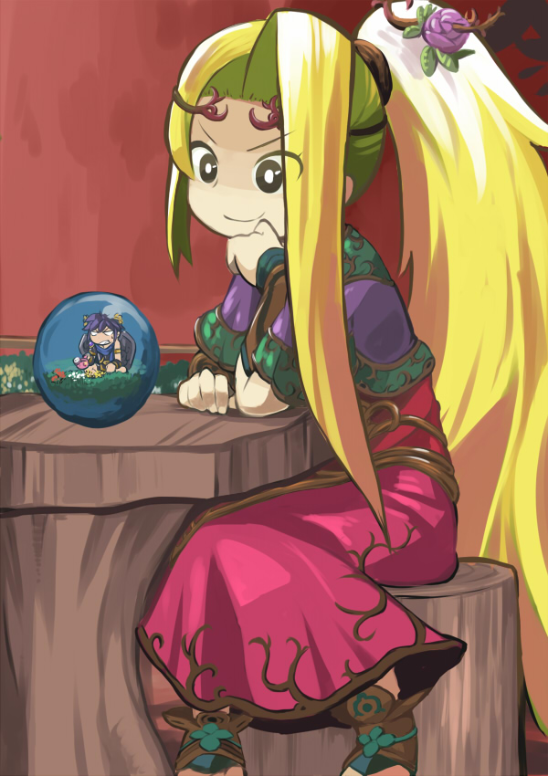 dark pit and viridi (kid icarus and 1 more) drawn by iken