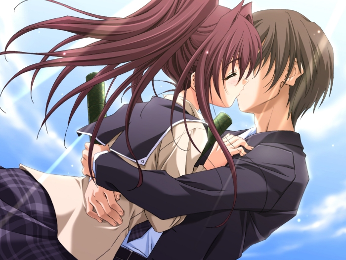 fujiwara miyabi and sagisawa isshu (memories off and 1 more) drawn by matsuo_yukihiro