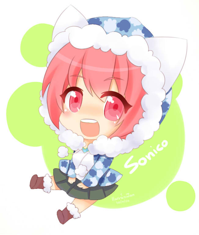 super sonico (nitroplus) drawn by pudding-neaw