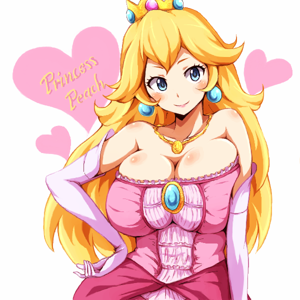 princess peach (mario) drawn by runaru Danbooru.