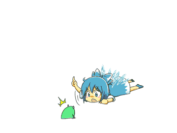 cirno and moriya suwako (touhou) drawn by hana_azuki