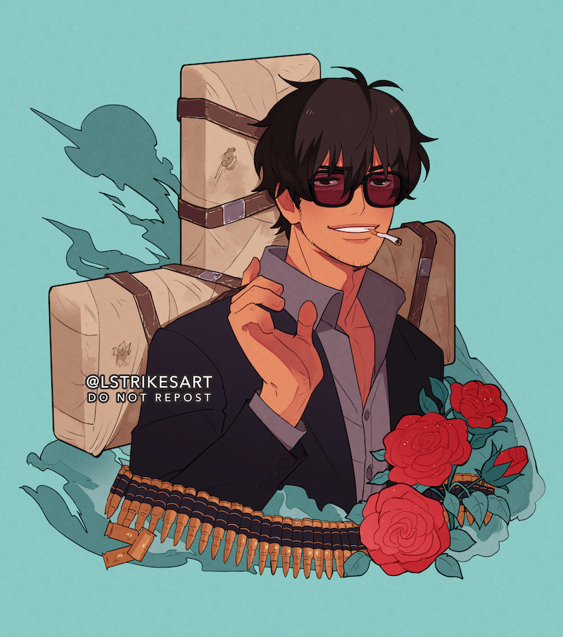 nicholas d. wolfwood (trigun and 1 more) drawn by lightningstrikes