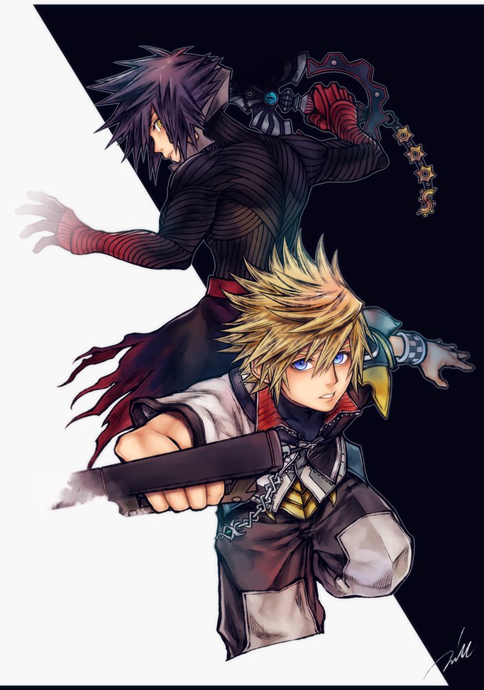 ventus and vanitas (kingdom hearts and 1 more) drawn by mim_(mimya0600)