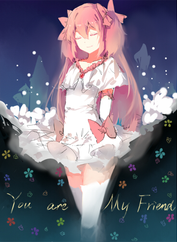 kaname madoka and ultimate madoka (mahou shoujo madoka magica) drawn by helios_(k124392724)