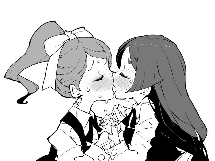 barbara parker and hanna england (little witch academia) drawn by dowman_sayman