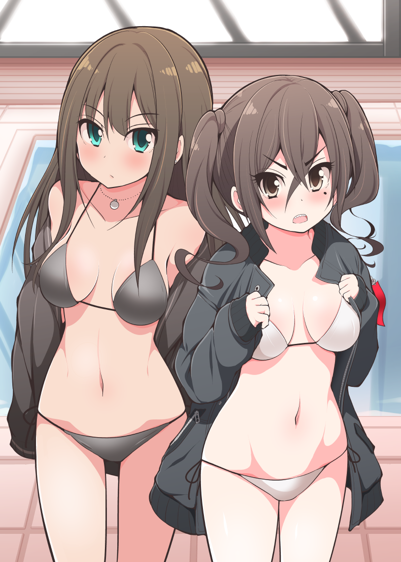 shibuya rin and sunazuka akira (idolmaster and 1 more) drawn by serebi_ryousangata