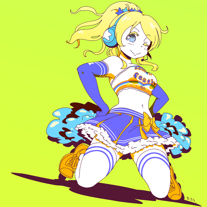 ayase eli (love live! and 2 more) drawn by karaagetarou