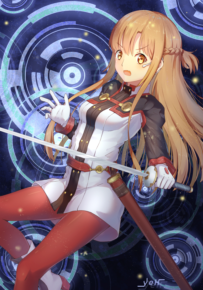 asuna (sword art online and 1 more) drawn by yeh_(354162698)
