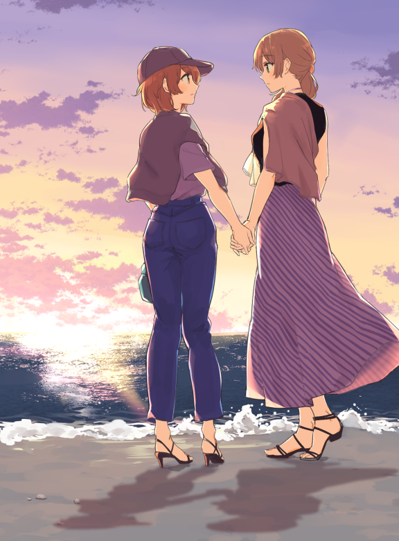 koito yuu and saeki sayaka (yagate kimi ni naru) drawn by yuuri_(orz_commushows)