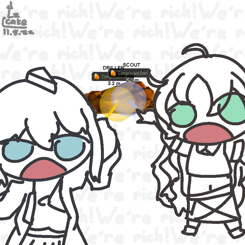 myrtle, durin, driller, and scout (arknights and 1 more) drawn by lzcake