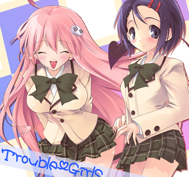 lala satalin deviluke, sairenji haruna, and peke (to love-ru) drawn by mugen_dai