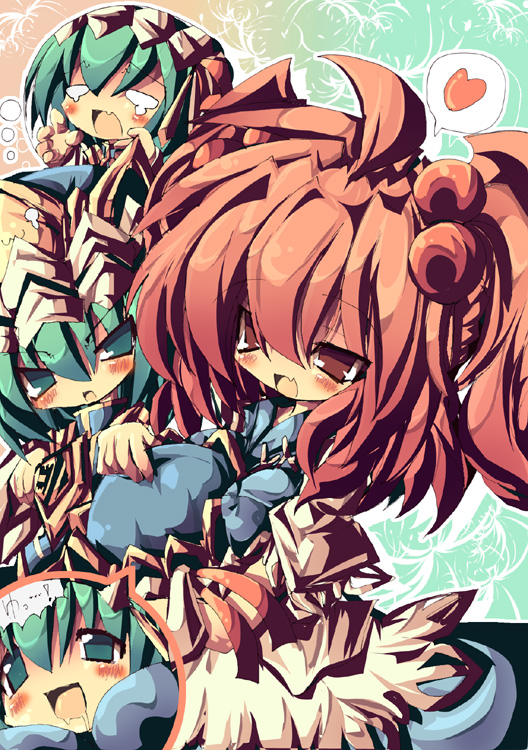 shiki eiki and onozuka komachi (touhou) drawn by dangomushi