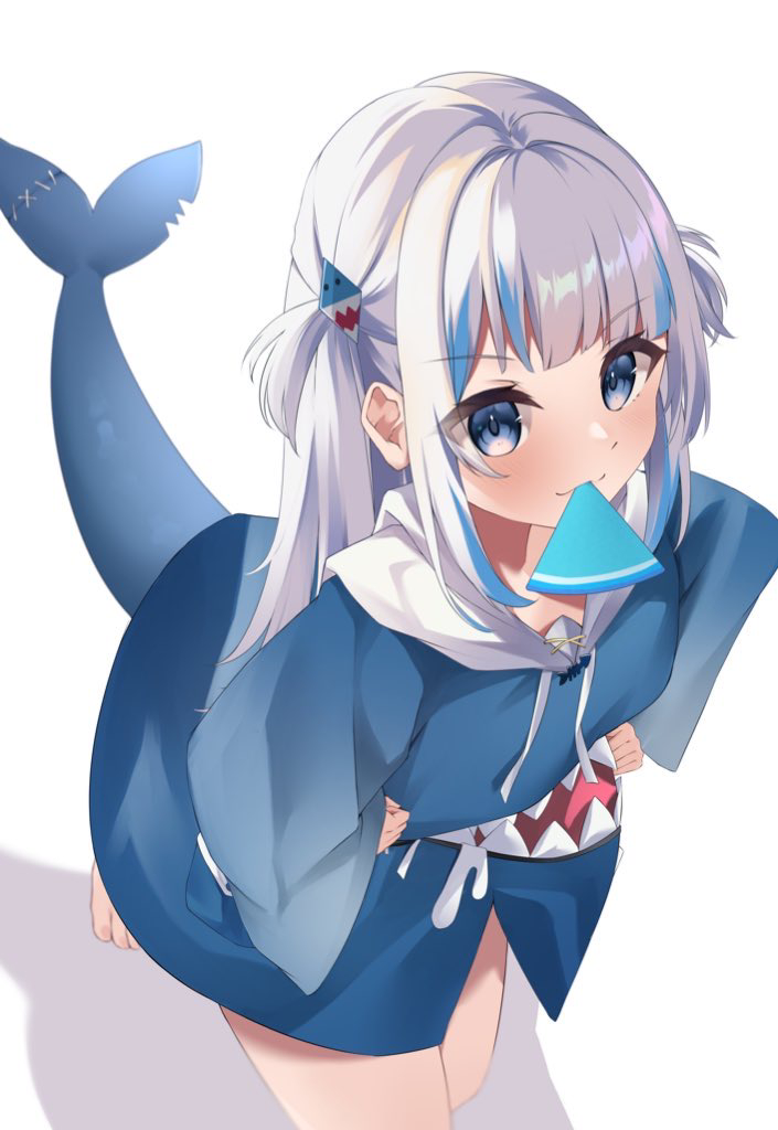 gawr gura (hololive and 1 more) drawn by cet_(hajisirazunoko)