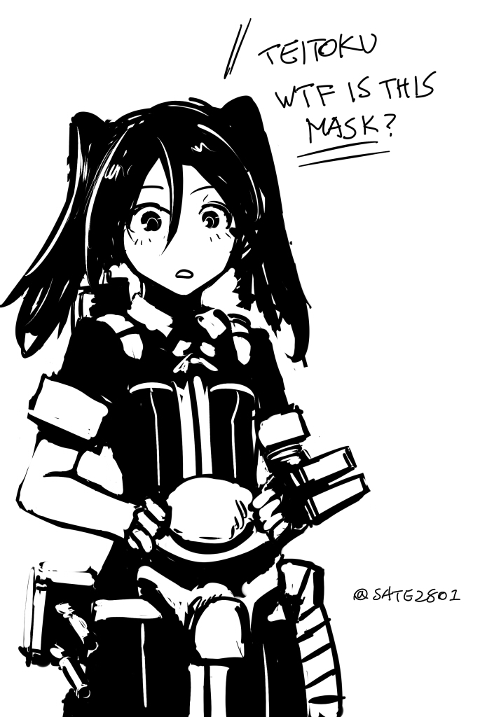 tone and predator (kantai collection and 1 more) drawn by sate