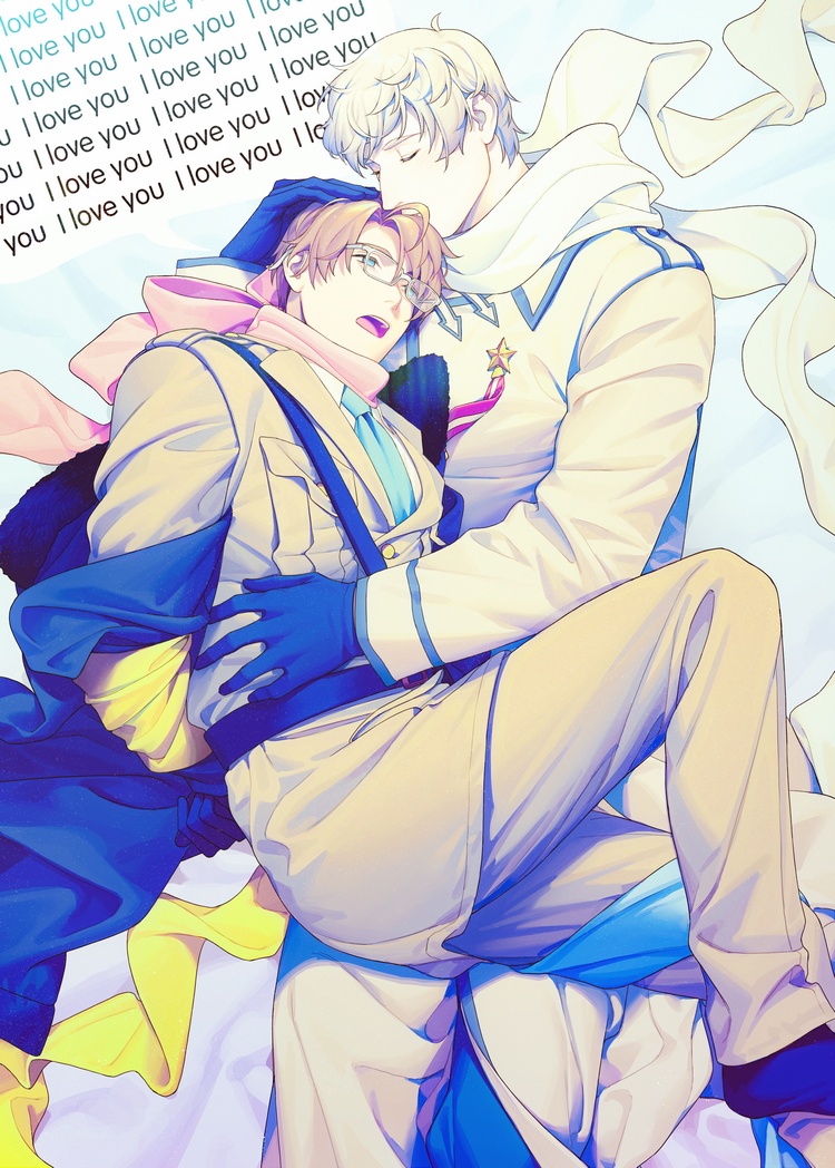 america and russia (axis powers hetalia) drawn by to@st